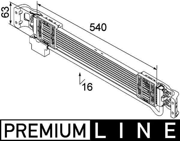 MAHLE Olajhűtő, motorolaj CLC 69 000P