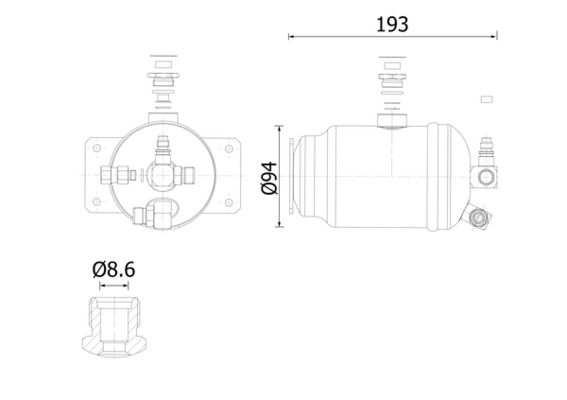 Осушувач, система кондиціонування повітря, Mahle AD326000S