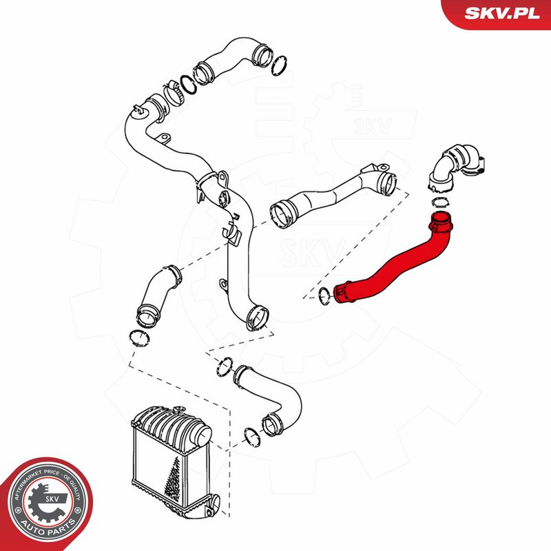 ESEN SKV 24SKV697 Charge Air Hose