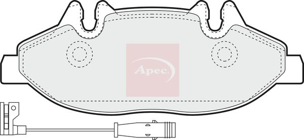 APEC Brake Pad Set, disc brake PAD1401