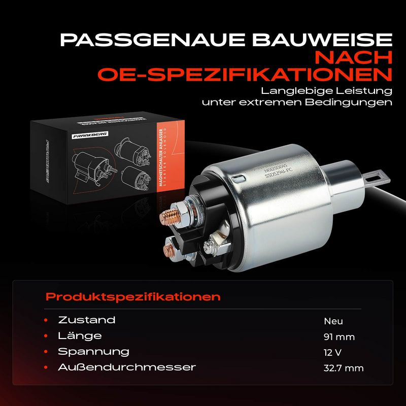 Frankberg 5481FB0058754 Solenoid Switch, starter