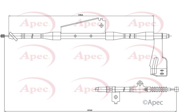 APEC Cable Pull, parking brake CAB1312