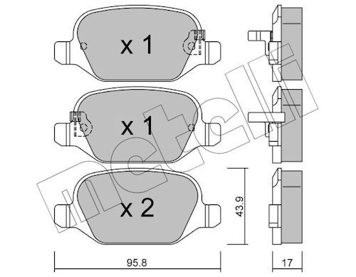 Plaquettes+de+frein+à+disque METELLI 22-0324-4