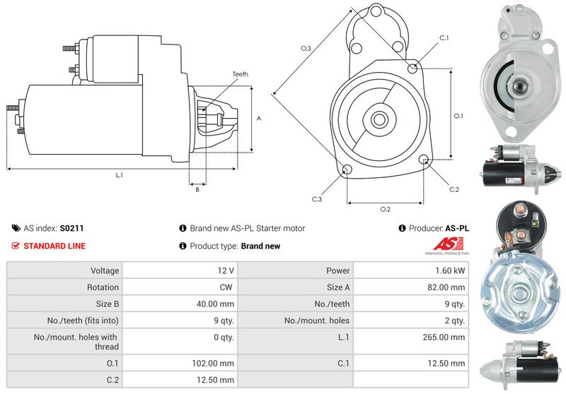 Starter, AS-PL S0211