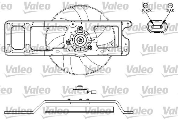 VALEO ventilátor, motorhűtés 696216