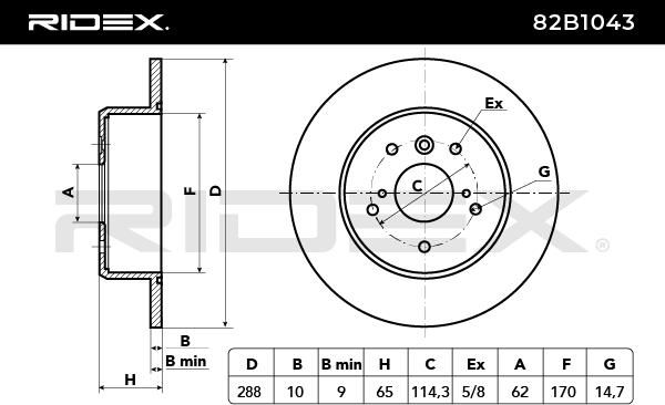 спирачен диск RIDEX
