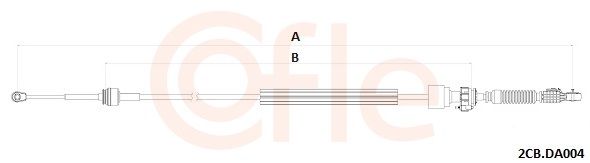Тросовий привод, коробка передач, Cofle 92.2CB.DA004