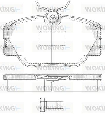 Комплект тормозных колодок на E-Class