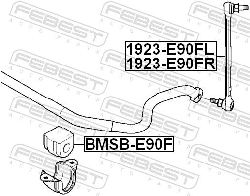 FEBEST 1923-E90FR Link/Coupling Rod, stabiliser bar