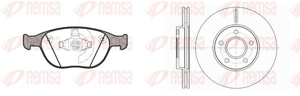 Комплект гальма, дискове гальмо, Remsa 8984.00