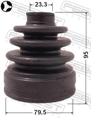 FEBEST 0415-CU20 Bellow, drive shaft