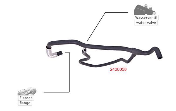 METZGER AUTOTEILE 2420058 Radiator Hose