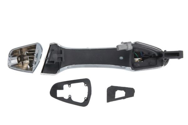 Door handle Voor Rechts (extern, chroom, systeem "smart entry") past: HYUNDAI SANTA FE III DM 09.12-09.15