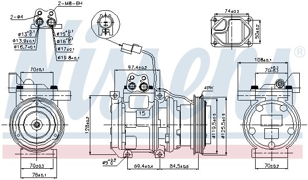 NISSENS 89289 Compressor, air conditioning