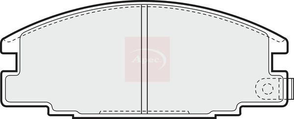APEC Brake Pad Set, disc brake PAD653