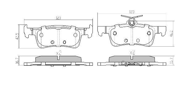 FREMAX FBP-0330 Brake Pad Set, disc brake