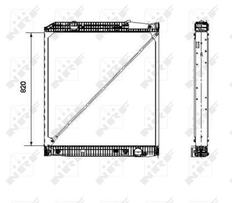 NRF 519579 Radiator, engine cooling