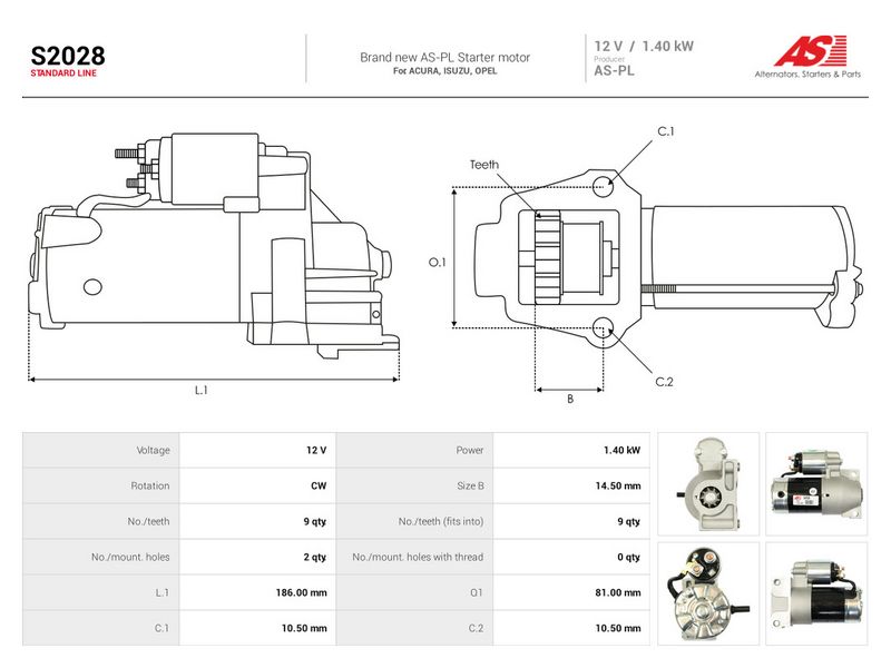 Starter, AS-PL S2028