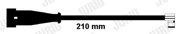 Výstražný kontakt, opotřebení obložení FWI306