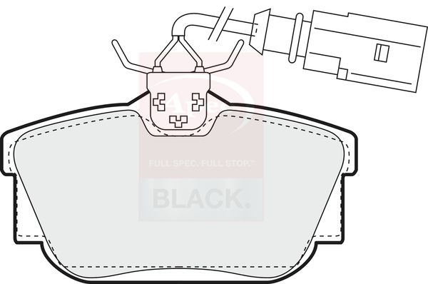 APEC Brake Pad Set, disc brake PAD1158B