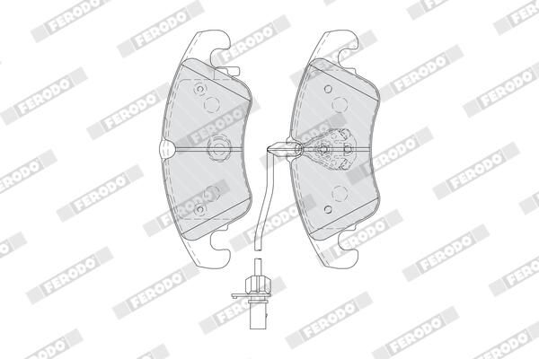 FERODO FDB4044 Brake Pad Set, disc brake