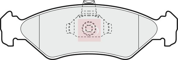 APEC Brake Pad Set, disc brake PAD882