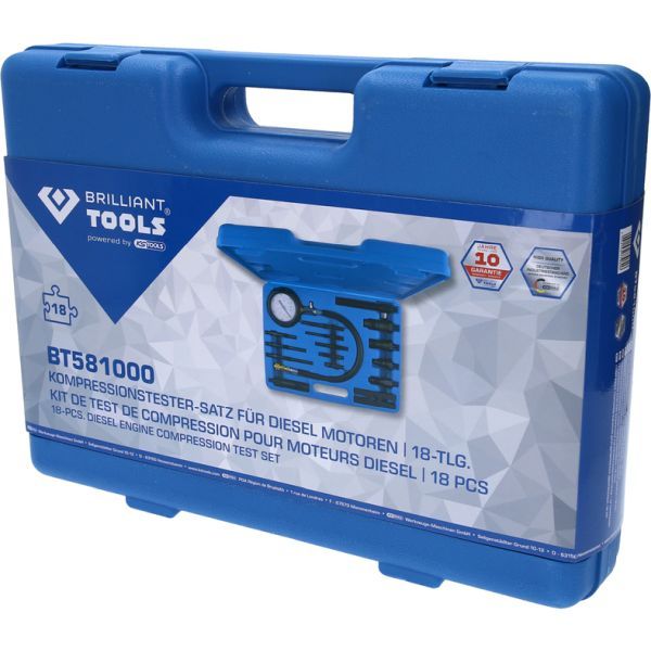 Kompressioonirõhu testimiskomplekt, KS TOOLS BT581000