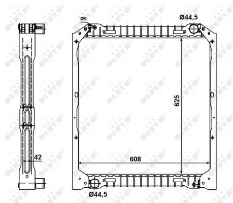 NRF 52097 Radiator, engine cooling