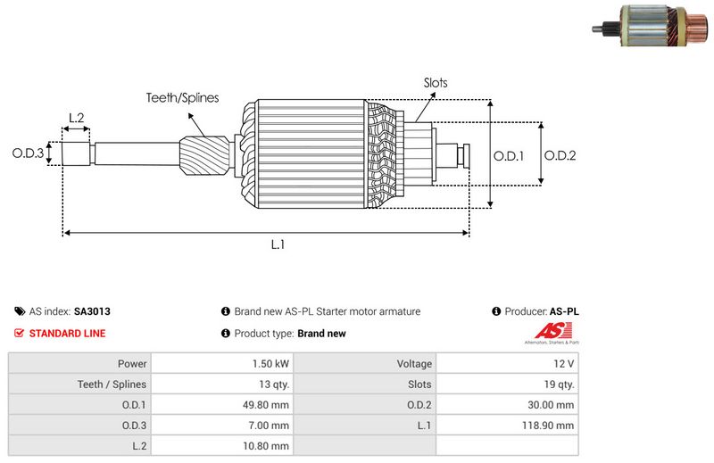 Ankur, starter, AS-PL SA3013