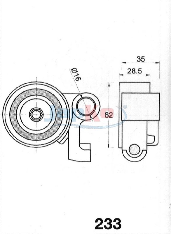 Rihmapinguti, Hammasrihm, JAPKO 45233