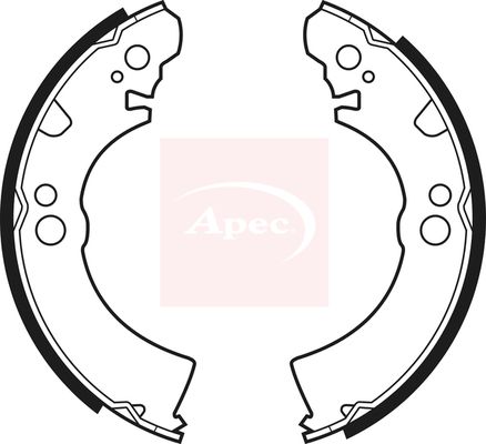 APEC Brake Shoe Set SHU342