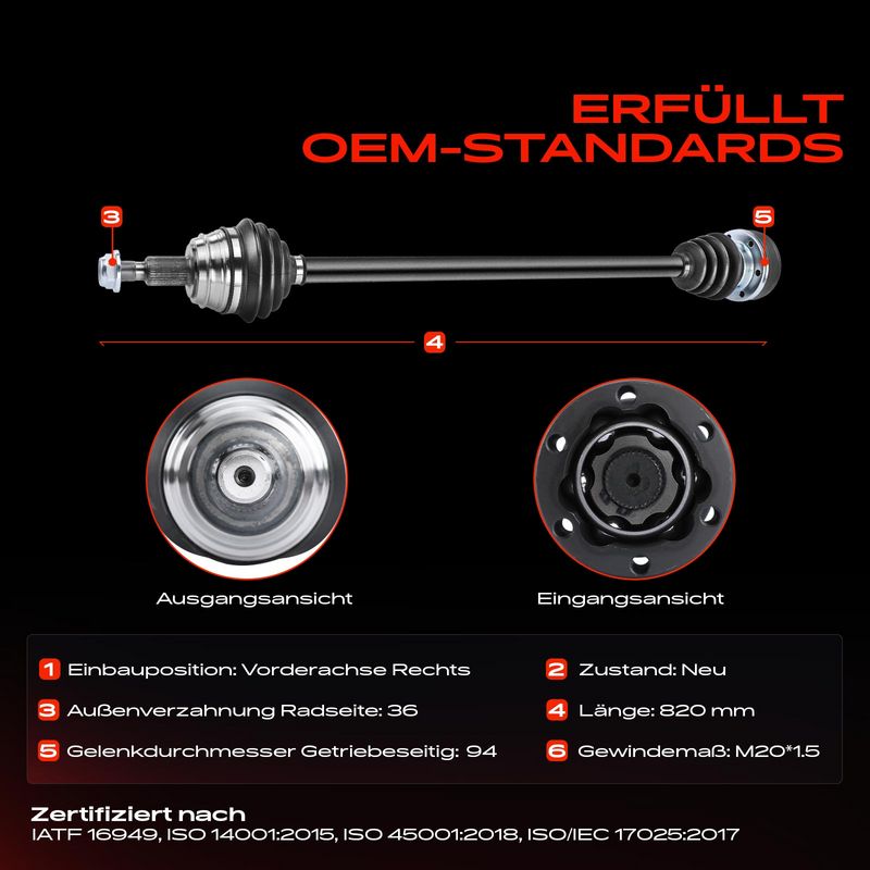 Frankberg 5481FB0010339 Drive Shaft