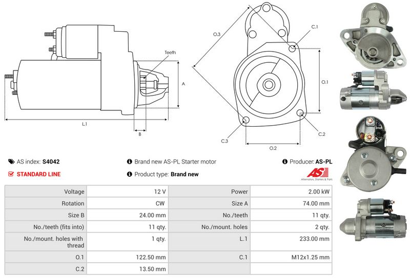 AS-PL S4042 Starter