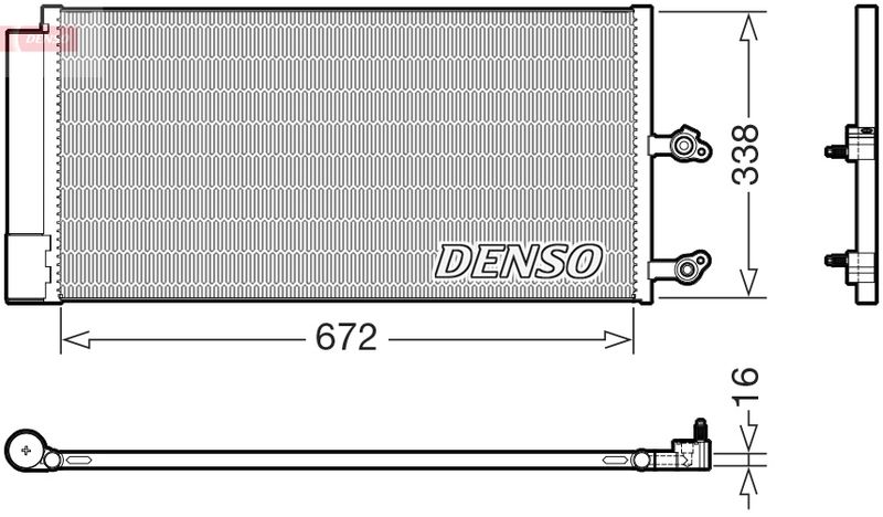 KONDENSATOR KLIMAANLAGE DENSO DCN33018