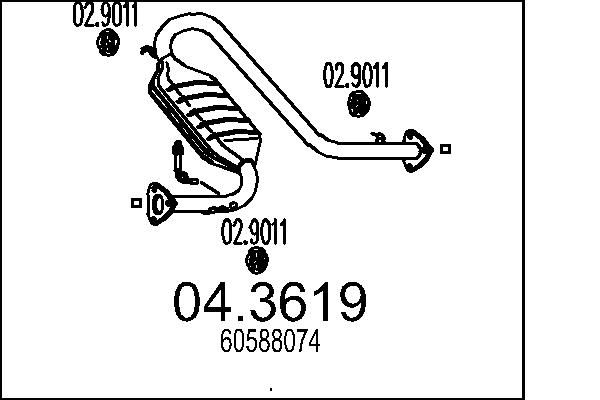MTS katalizátor 04.3619