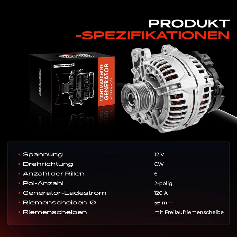 Frankberg 5481FB0001873 Alternator