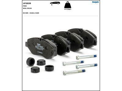 DELPHI LP2039 Brake Pad Set, disc brake