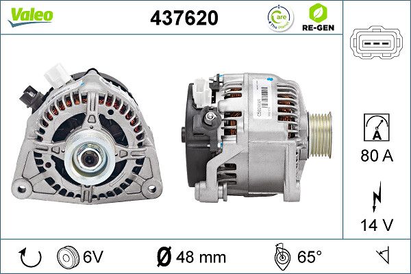 VALEO Dynamo / Alternator 437620