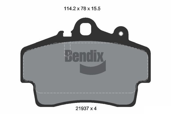 BENDIX Braking fékbetétkészlet, tárcsafék BPD1865