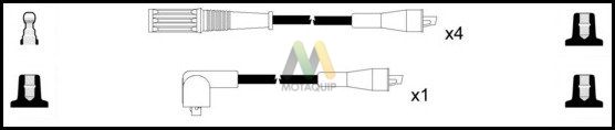 MOTAQUIP gyújtókábelkészlet LDRL1263