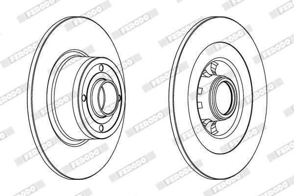 FERODO DDF1443C-1 Brake Disc