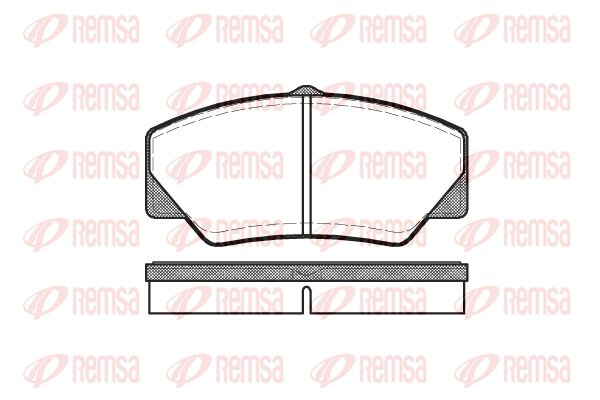 Комплект гальмівних накладок, дискове гальмо, Remsa 0206.00