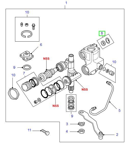 AG PARTS 10062 Gasket Set, steering gear