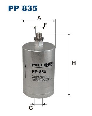 FILTRON Üzemanyagszűrő PP 835
