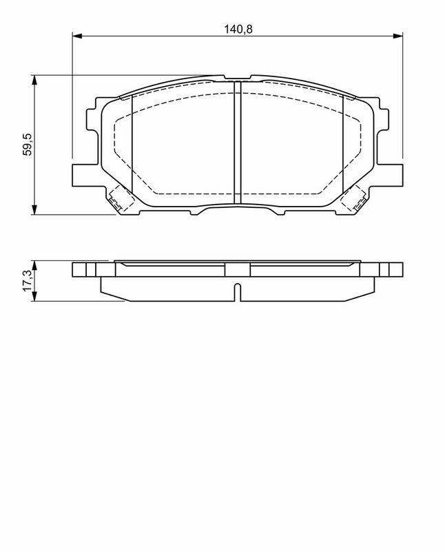 Piduriklotsi komplekt, ketaspidur, BOSCH 0 986 494 218