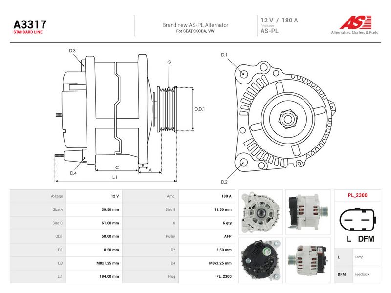 Generaator, AS-PL A3317