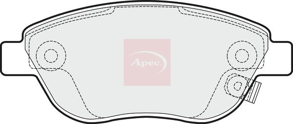 APEC Brake Pad Set, disc brake PAD1533