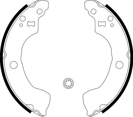 HELLA PAGID 8DB 355 002-881 Brake Shoe Set