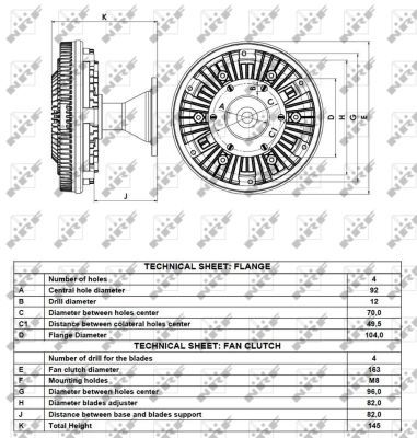 NRF 49105 Clutch, radiator fan