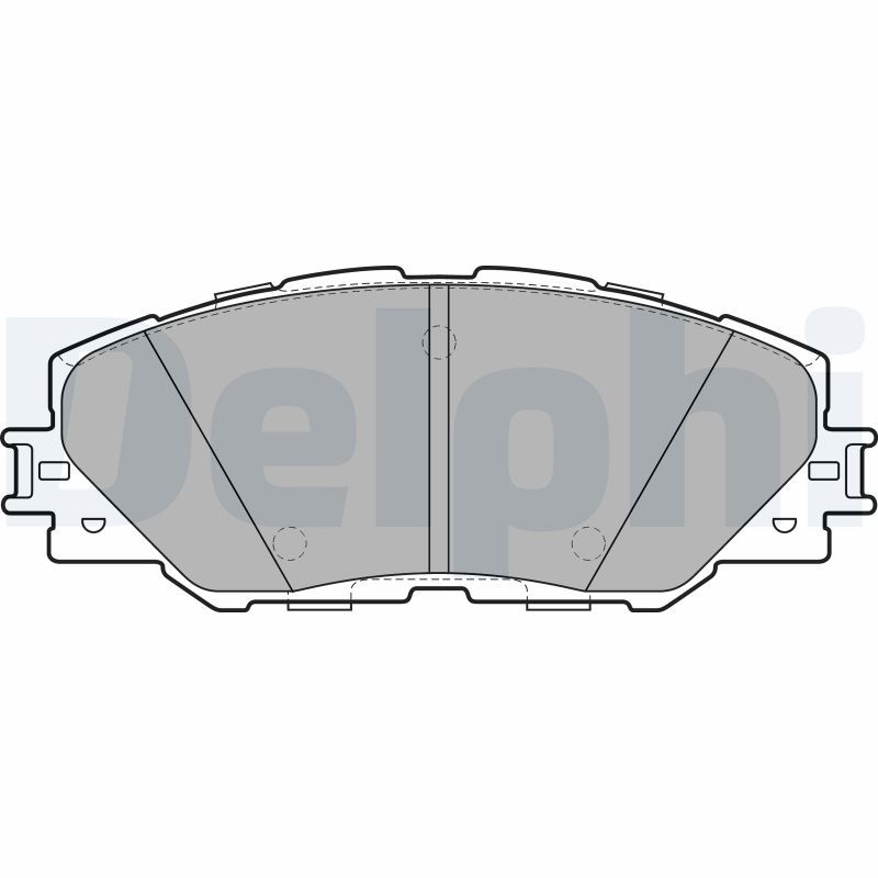 DELPHI TOYOTA гальмівні колодки передній Rav 4 III,IV 06-,Auris 10-